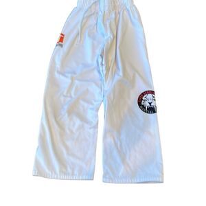 tiger Schulman child karate pants sz 0 youth small white wide cotton